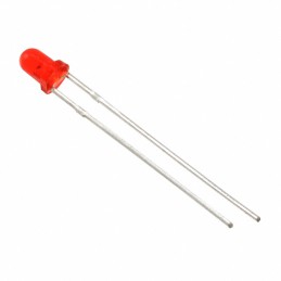 10 pcs : MT1403-RG-A - LED RED CLEAR 3MM ROUND T/H