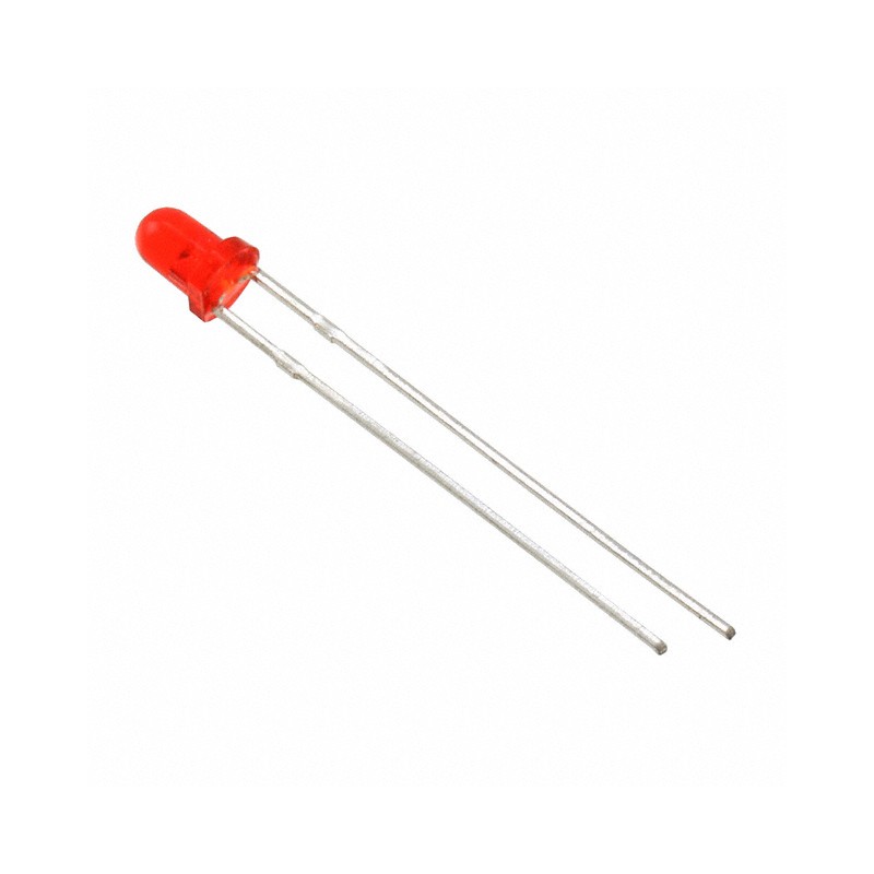 10 pcs : MT1403-RG-A - LED RED CLEAR 3MM ROUND T/H