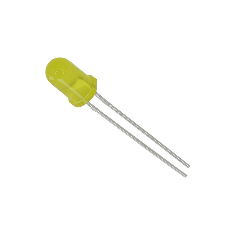 10 pcs : MT3118-Y-A - LED YELLOW DIFF 5MM ROUND T/H