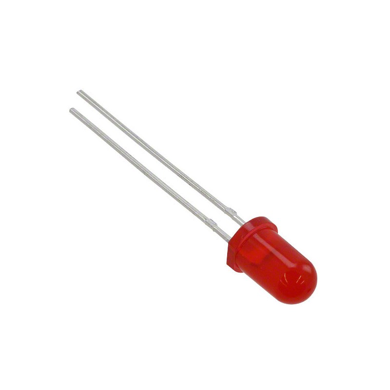 10 pcs : MT4118-HR-A - LED RED DIFFUSED 5MM ROUND T/H