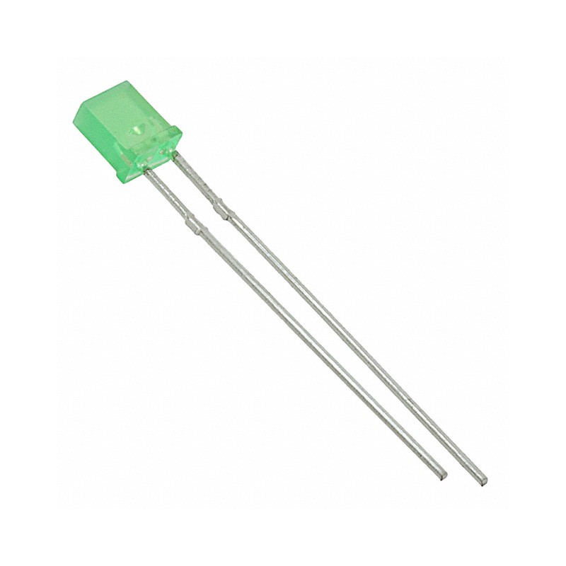 10 pcs : MT212TB-G-A - LED GREEN DIFF RECT 2MMX4MM T/H