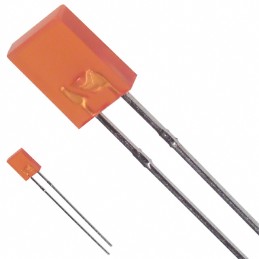 10 pcs : SSL-LX2573AD - LED AMBER DIFF RECT 2MMX5MM T/H