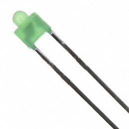 10 pcs : WP4060GD - LED GRN DIFFUSED RADIAL LEAD T/H