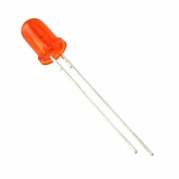 10 pcs : WP7113ND - LED ORANGE DIFFUSED T-1 3/4 T/H