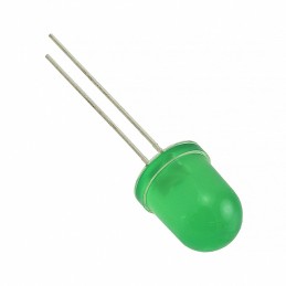 10 pcs : WP813GD - LED GREEN DIFFUSED 10MM T/H