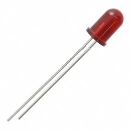 10 pcs : HLMP4700 - LED RED DIFFUSED T-1 3/4 T/H