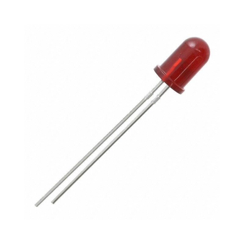 10 pcs : HLMP4700 - LED RED DIFFUSED T-1 3/4 T/H