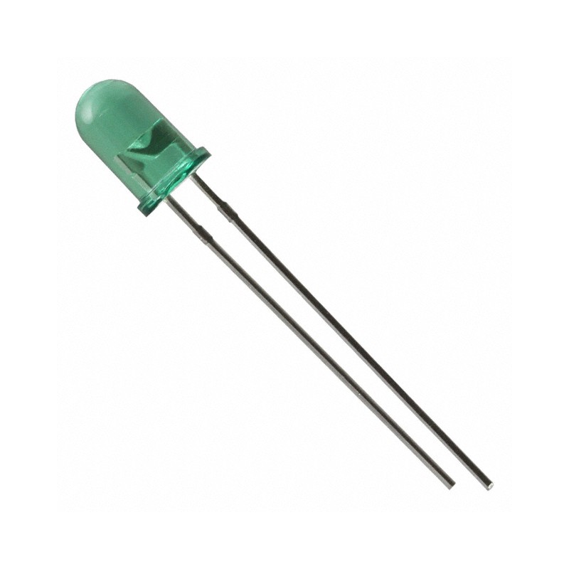 10 pcs : MV5452 - LED GREEN CLEAR T-1 3/4 T/H