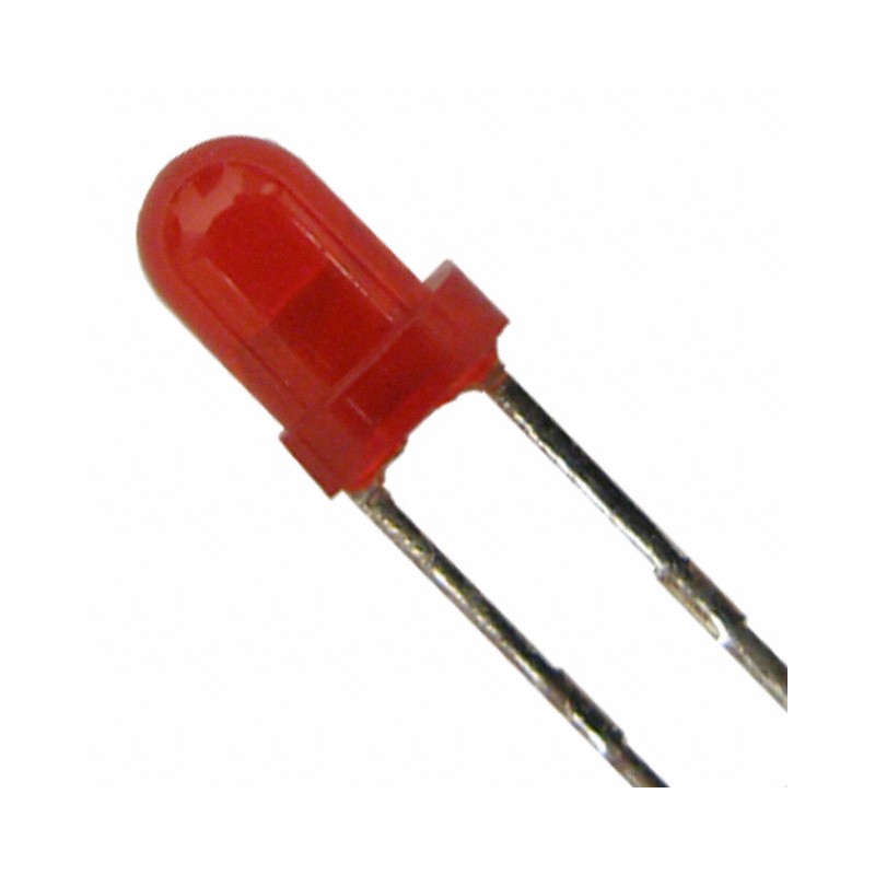 10 pcs : XLUR34D - LED RED DIFFUSED T-1 T/H