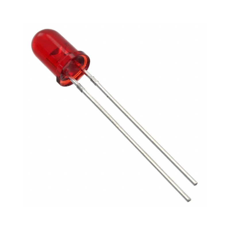 10 pcs : MV5752 - LED RED CLEAR T-1 3/4 T/H