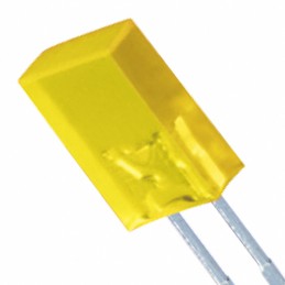 10 pcs : XSUY18D - LED YELLOW DIFF RECT 2MMX5MM T/H