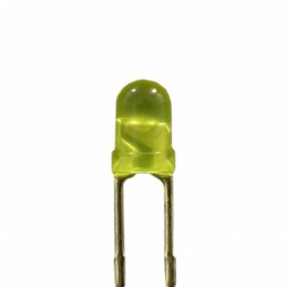 10 pcs : XLUY11D - LED YELLOW DIFFUSED T-1 T/H