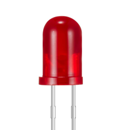 10 pcs : XLMDK12D - LED RED DIFFUSED T-1 3/4 T/H
