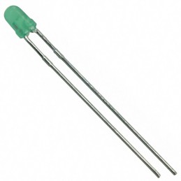 10 pcs : WP710A10GD - LED GREEN DIFFUSED T-1 T/H