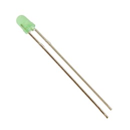 10 pcs : WP710A10LGD - LED GREEN DIFFUSED T-1 T/H