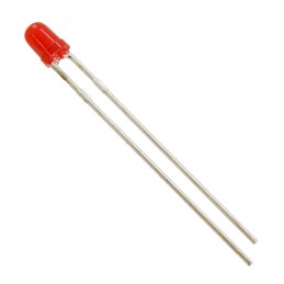 10 pcs : WP710A10LID - LED RED DIFFUSED T-1 T/H