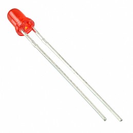 10 pcs : WP132XIT - LED RED CLEAR T-1 T/H