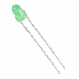 10 pcs : WP3A10GD - LED GREEN DIFFUSED T-1 T/H