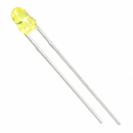 10 pcs : WP710A10YT - LED YELLOW CLEAR T-1 T/H