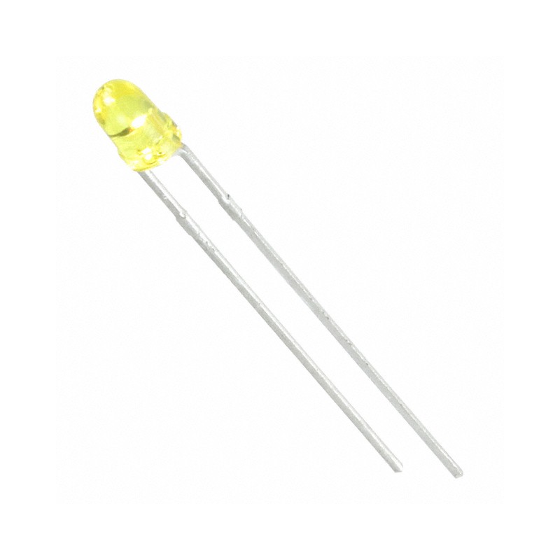 10 pcs : WP710A10YT - LED YELLOW CLEAR T-1 T/H