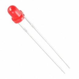 10 pcs : WP3A10ID - LED RED DIFFUSED T-1 T/H
