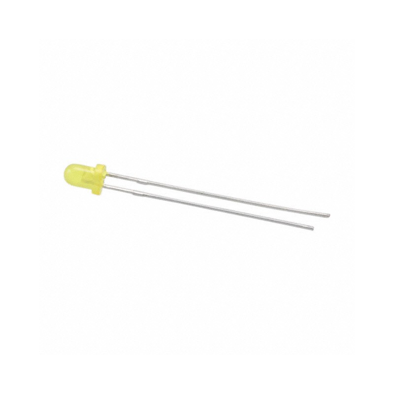 10 pcs : WP3A10YD - LED YELLOW DIFFUSED T-1 T/H