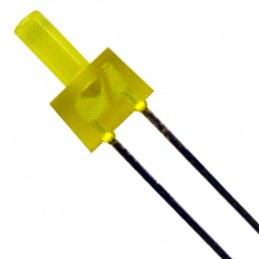 10 pcs : XLUY13D - LED YL DIFFUSED FLAT TOP LED T/H