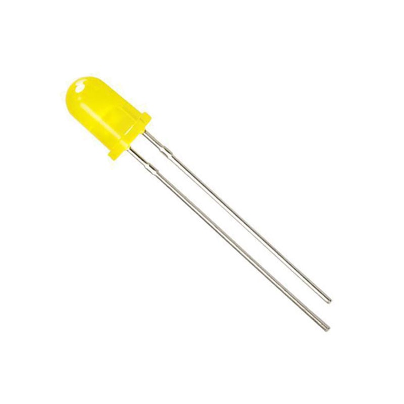 10 pcs : QBL8Y60D - LED YELLOW DIFFUSED T-1 3/4 T/H