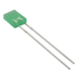 10 pcs : WP113GDT - LED GREEN DIFF RECT 2MMX5MM T/H
