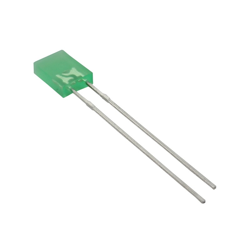 10 pcs : WP113GDT - LED GREEN DIFF RECT 2MMX5MM T/H