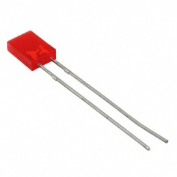 10 pcs : WP113IDT - LED RED DIFF RECT 2MMX5MM T/H