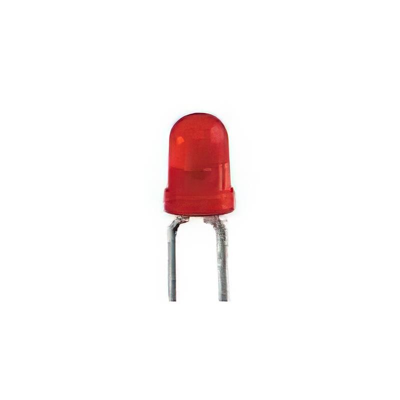 10 pcs : WP710A10LSURDK - LED RED DIFFUSED T-1 T/H