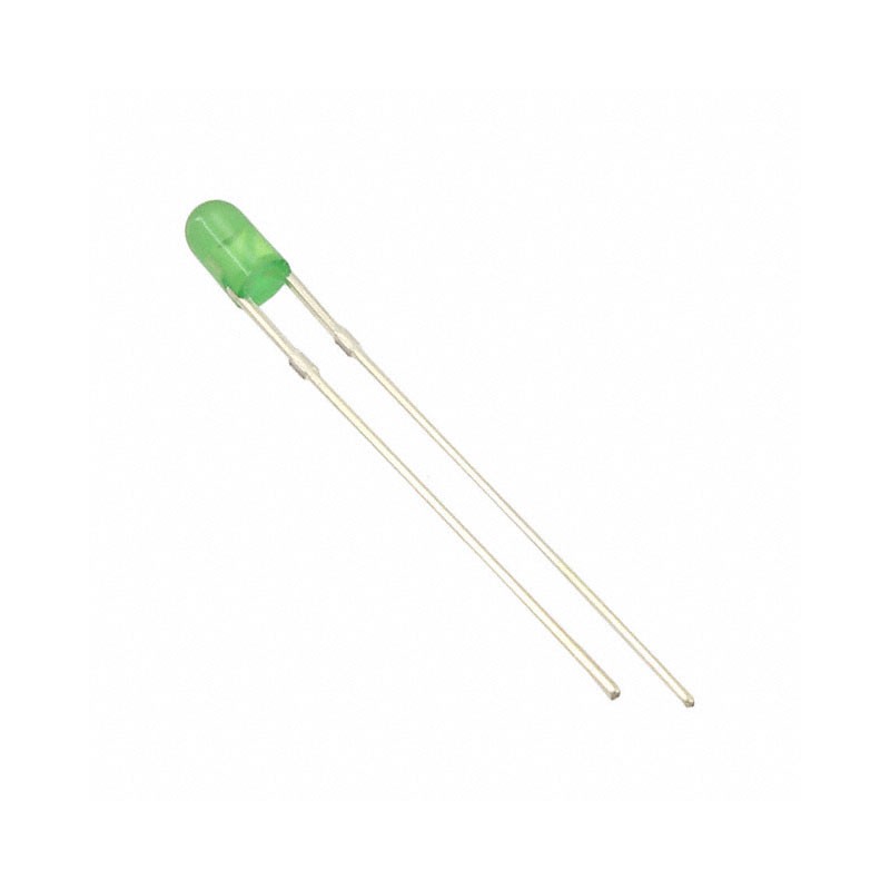 10 pcs : VAOL-3MDE2 - LED GREEN DIFFUSED T/H