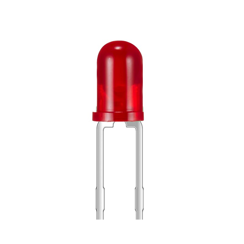 10 pcs : XLMDK34D - LED RED DIFFUSED RADIAL T/H