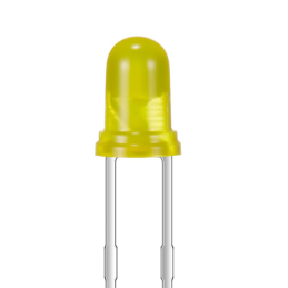 10 pcs : XLMYK34D - LED YELLOW DIFFUSED RADIAL T/H
