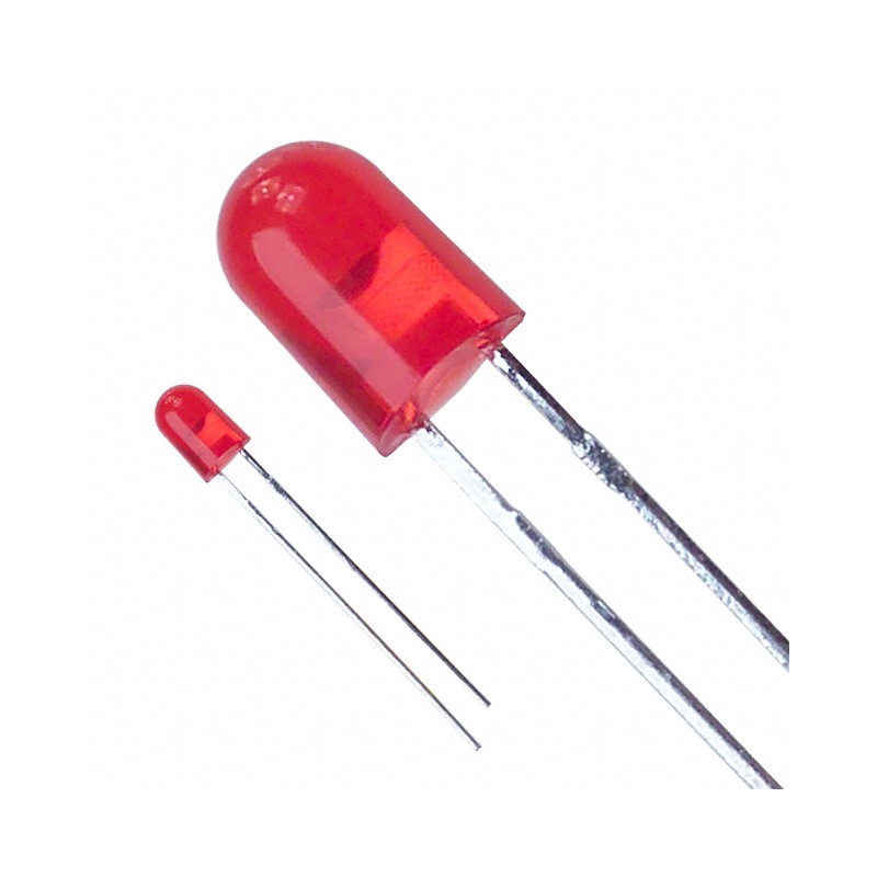 10 pcs : LTL-10223W - LED RED DIFFUSED T/H