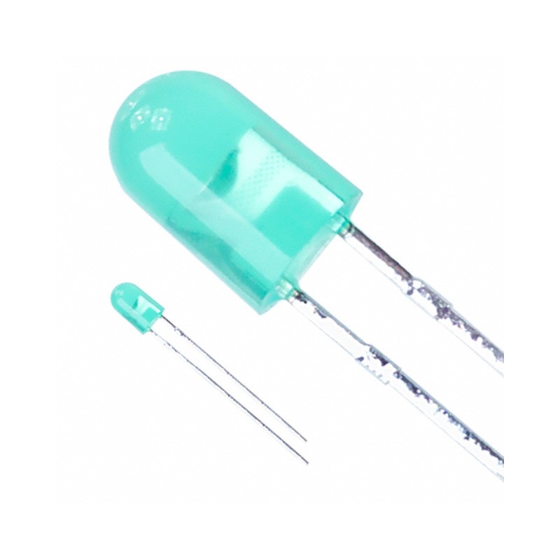 10 pcs : LTL-10233W - LED GREEN DIFFUSED T/H