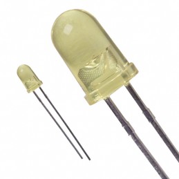 10 pcs : LTL-4254 - LED YELLOW CLEAR T-1 3/4 T/H
