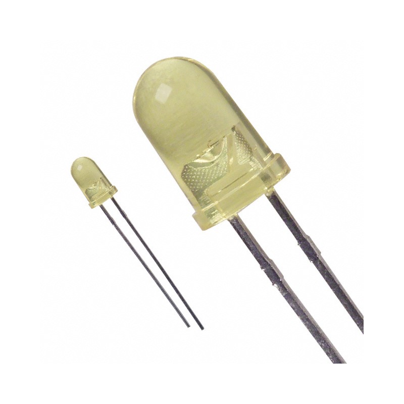 10 pcs : LTL-4254 - LED YELLOW CLEAR T-1 3/4 T/H