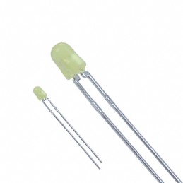 10 pcs : LTL-4251N - LED YELLOW DIFFUSED T-1 T/H