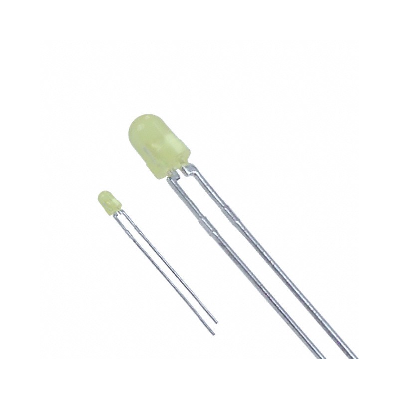 10 pcs : LTL-4251N - LED YELLOW DIFFUSED T-1 T/H