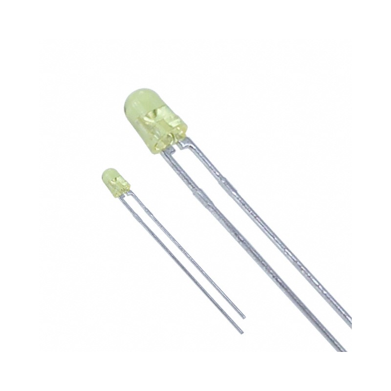 10 pcs : LTL-4252N - LED YELLOW CLEAR T-1 T/H