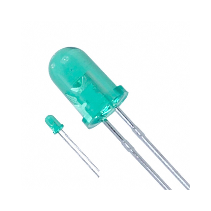 10 pcs : LTL-307GE - LED GREEN CLEAR T-1 3/4 T/H