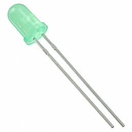 10 pcs : LTL-307GLC - LED GREEN DIFFUSED T/H