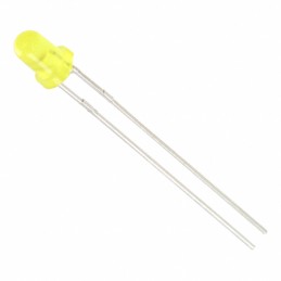 10 pcs : LTL-4251 - LED YELLOW DIFFUSED T-1 T/H