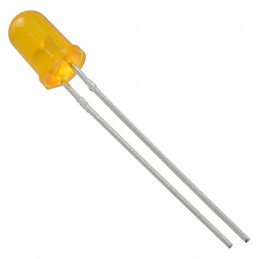 10 pcs : LTL-4273 - LED AMBER DIFFUSED T-1 3/4 T/H