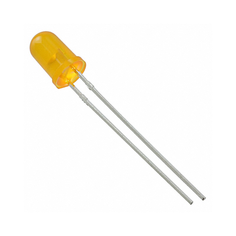 10 pcs : LTL-4273 - LED AMBER DIFFUSED T-1 3/4 T/H