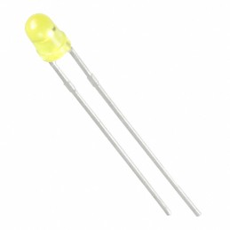 10 pcs : WP710A10YD5V - LED YELLOW DIFFUSED T-1 T/H