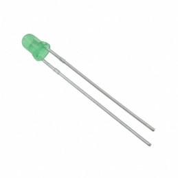 10 pcs : WP132XPGD - LED GREEN DIFFUSED T-1 T/H