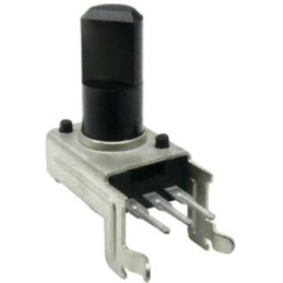 1 pcs - Bourns 24 Pulse Incremental Mechanical Rotary Encoder with a 6 mm Flat Shaft (Not Indexed), Through Hole